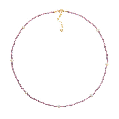 Agate Pearl Necklace