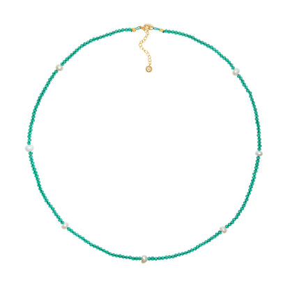 Agate Pearl Necklace