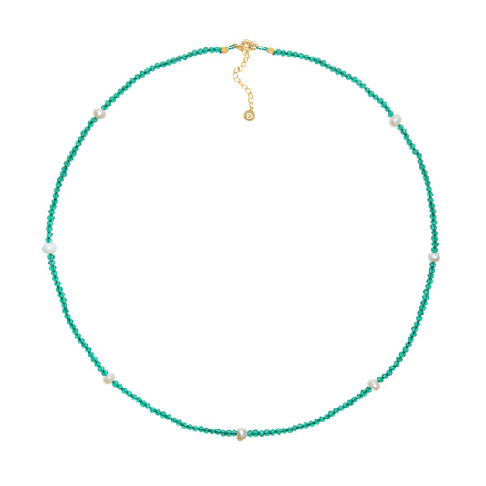 Agate Pearl Necklace