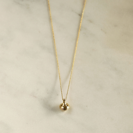 Lucky Charm 2026 Necklace | 3D Spinning Top Chain