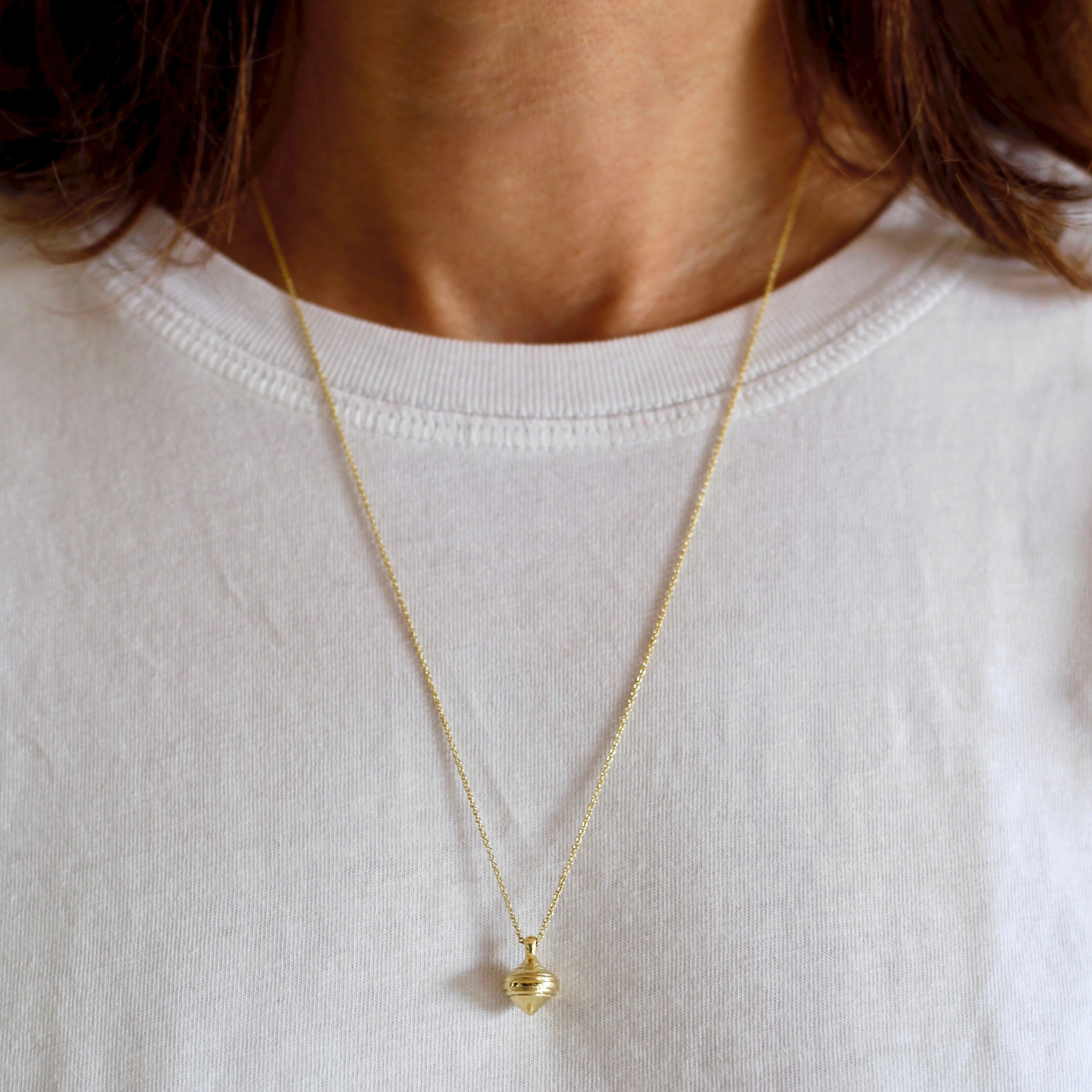 Lucky Charm 2026 Necklace | 3D Spinning Top Chain