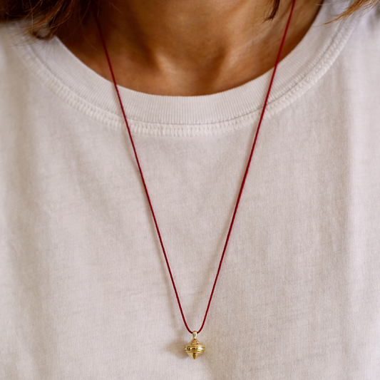 Lucky Charm 2026 Necklace | 3D Spinning Top Cord