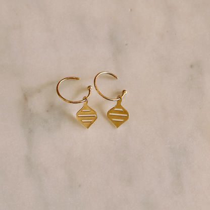 Lucky Charm 2026 | Flat Spinning Top Earrings
