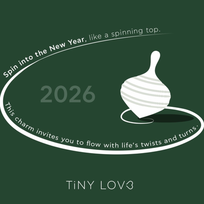 Lucky Charm 2026 Necklace | 3D Spinning Top Chain