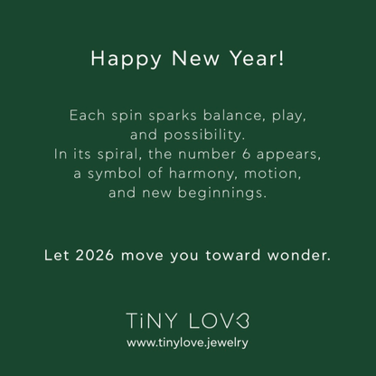 Lucky Charm 2026 Necklace | 3D Spinning Top Chain