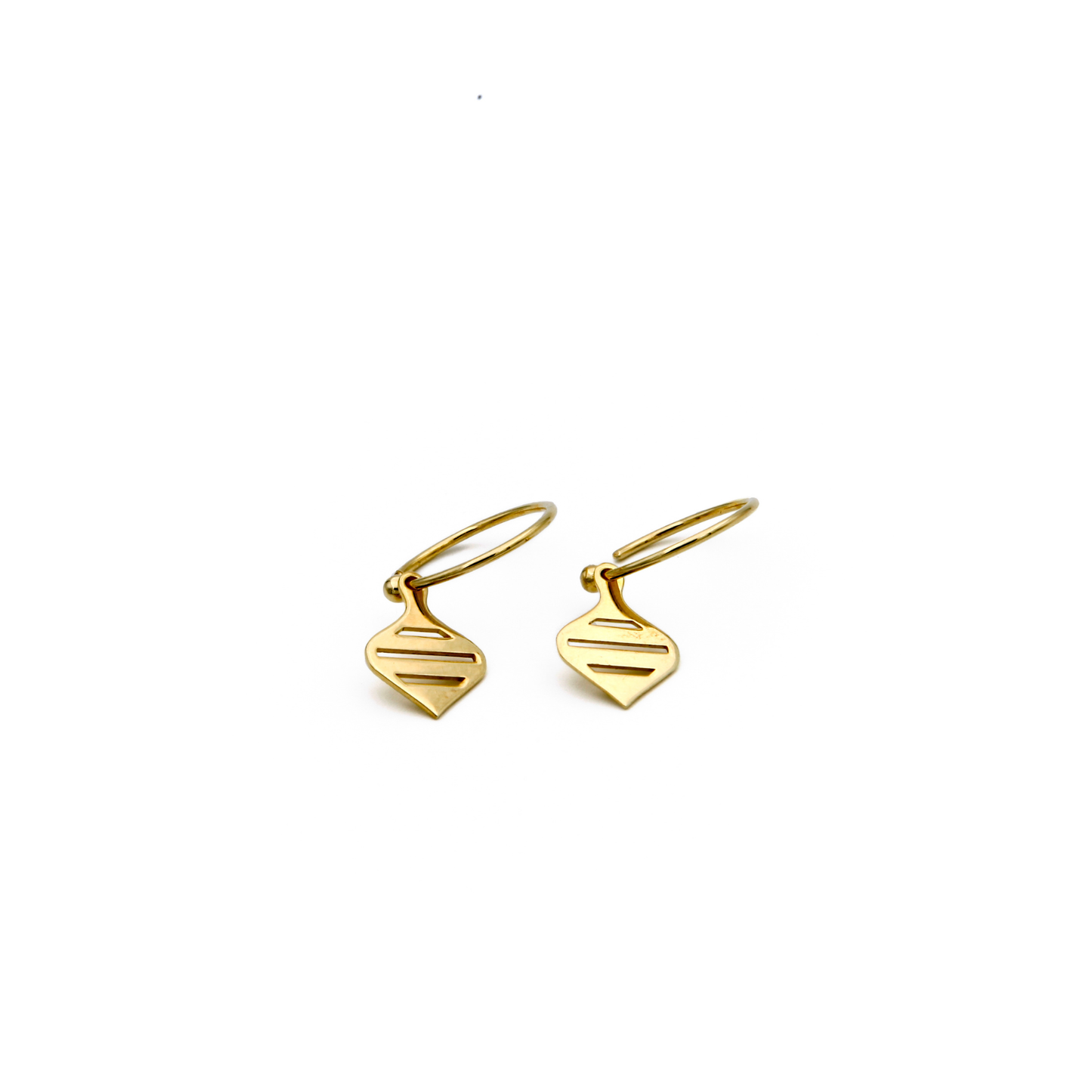 Flat Spinning Top Earrings